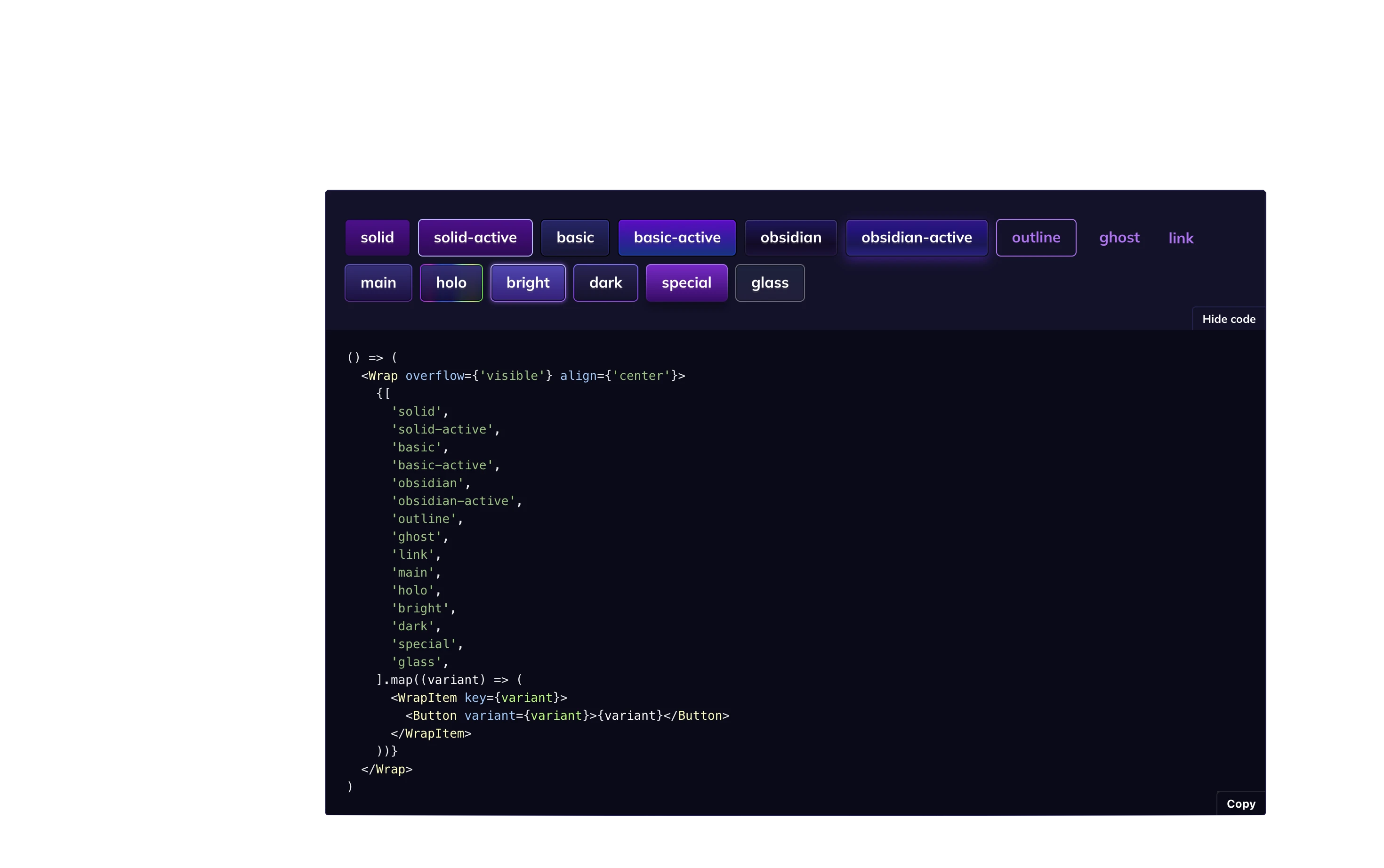 Illuvium Design System Library, Version 1
